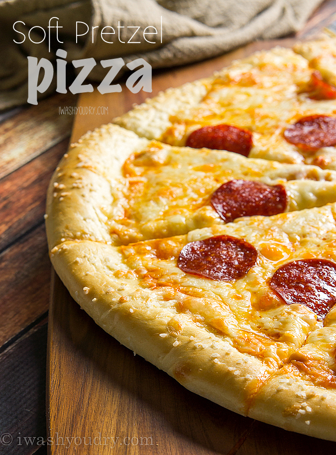 Pretzel Pizza I Wash You Dry