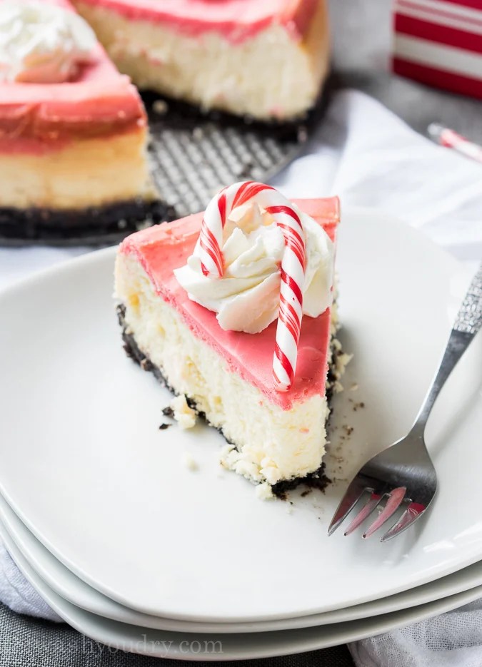 White Chocolate Peppermint Cheesecake I Wash You Dry