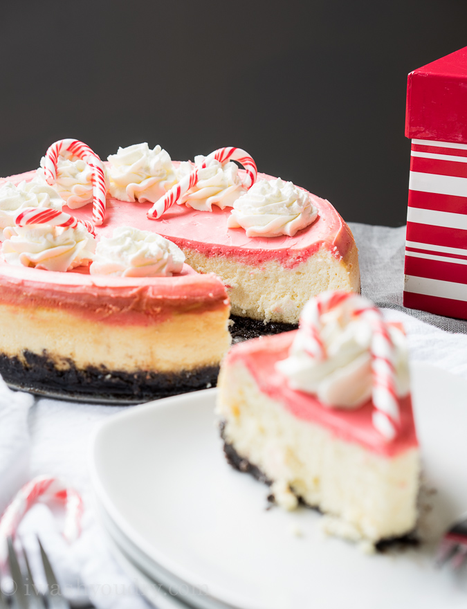 White Chocolate Peppermint Cheesecake I Wash You Dry