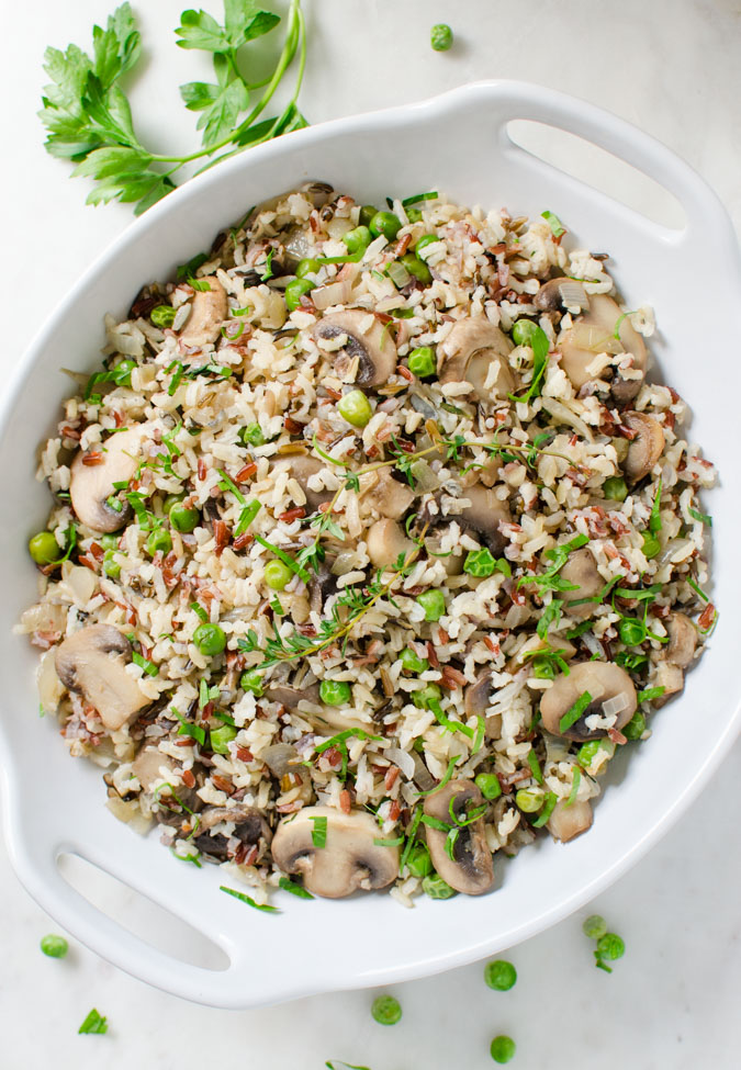 Super Easy Wild Rice Mushroom Pilaf I Wash You Dry