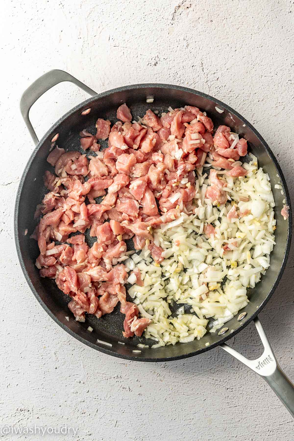 Cheesy Pork and Rice Skillet I Wash You Dry