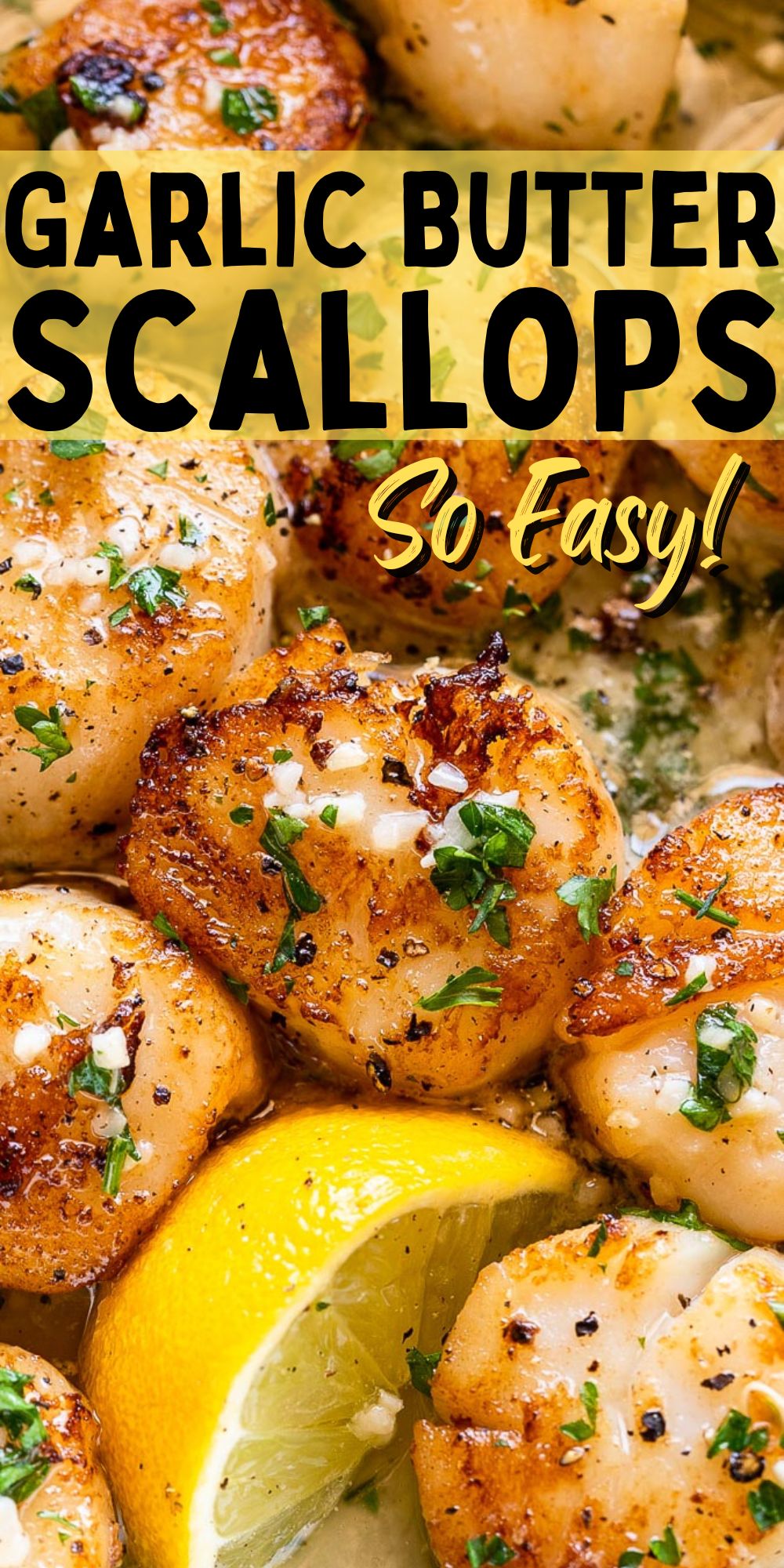 Buttery Garlic Seared Scallops I Wash You Dry