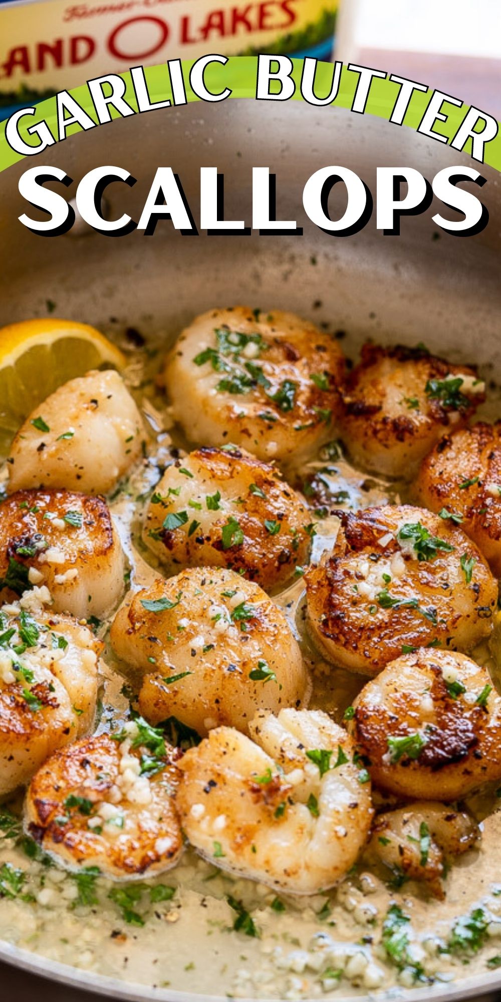 Buttery Garlic Seared Scallops I Wash You Dry