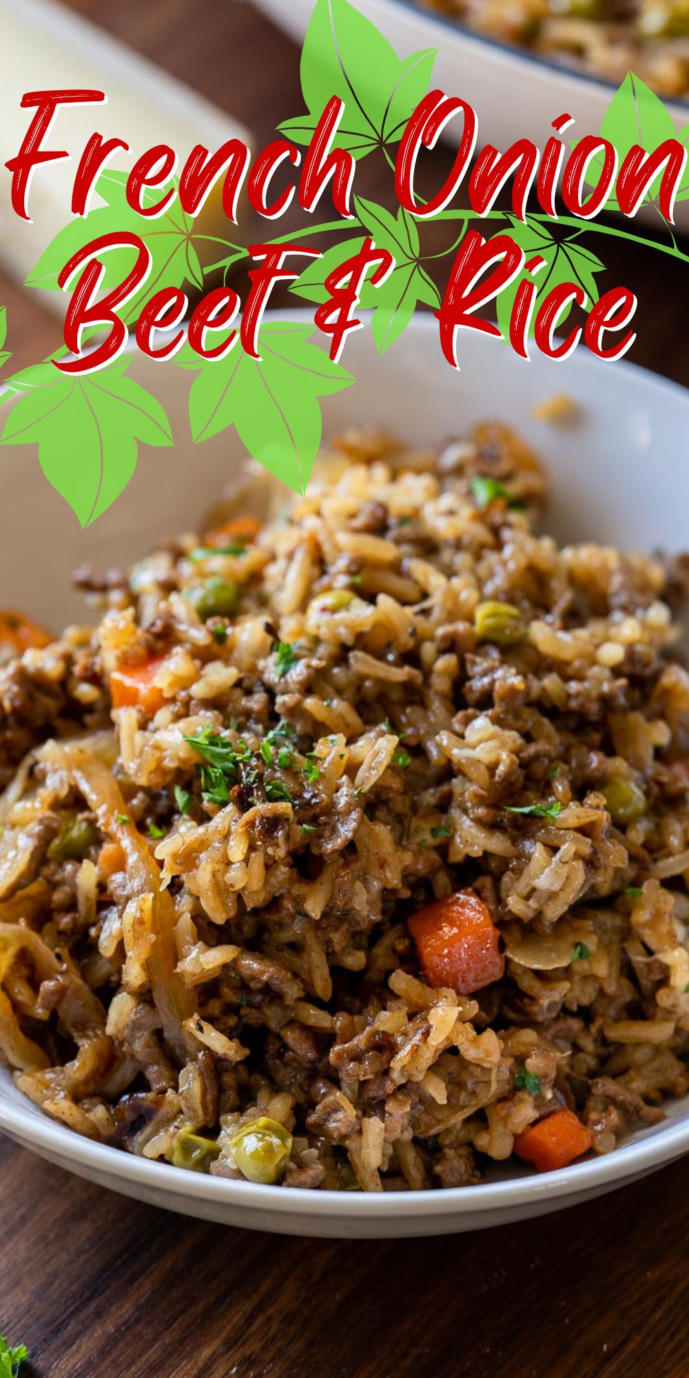 French Onion Beef and Rice I Wash You Dry