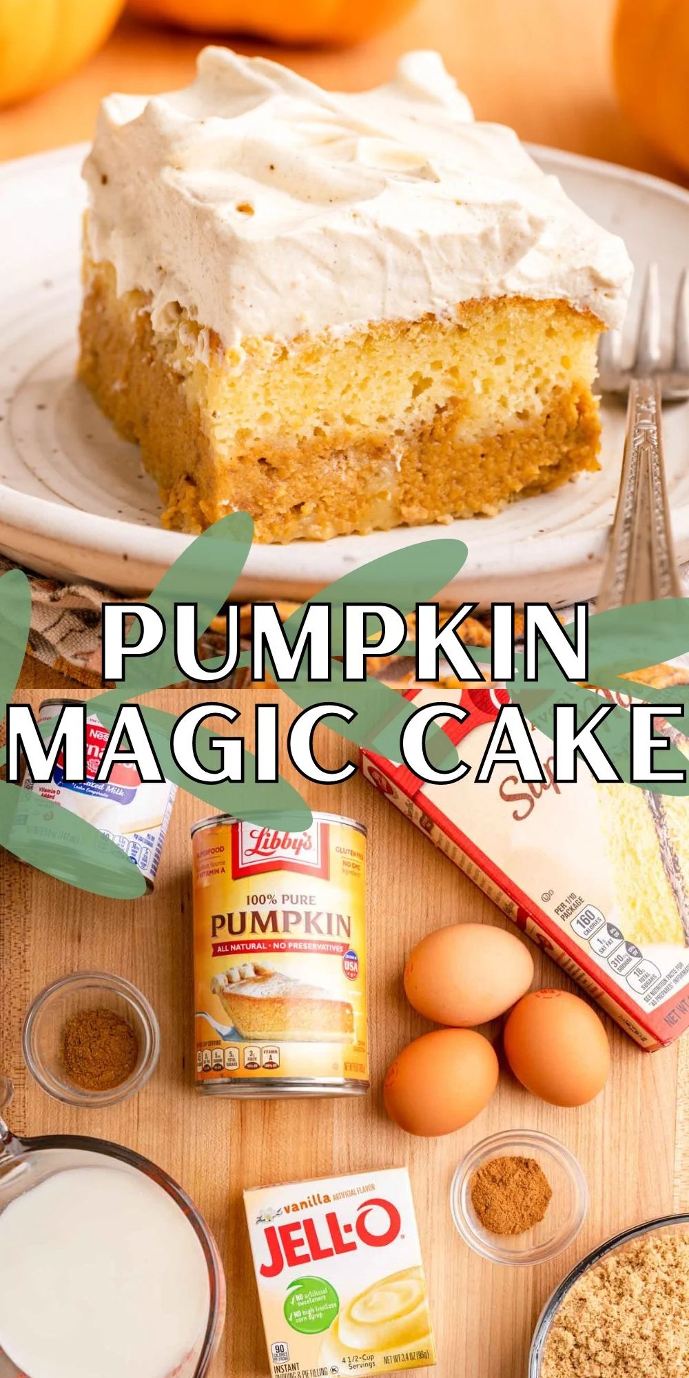 Pumpkin Magic Cake I Wash You Dry