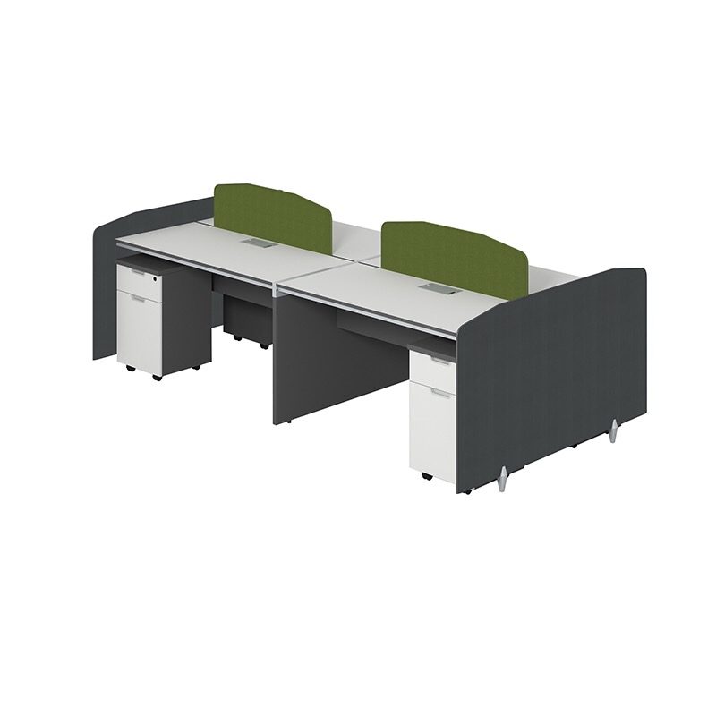 Elliot Series Quad Workstation Weiss Office Furniture