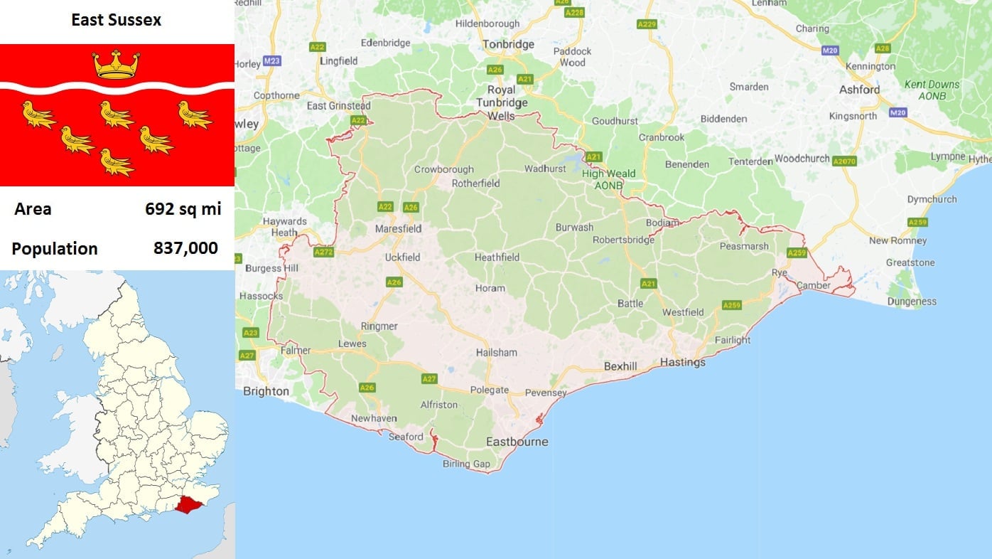 List of cities in East Sussex