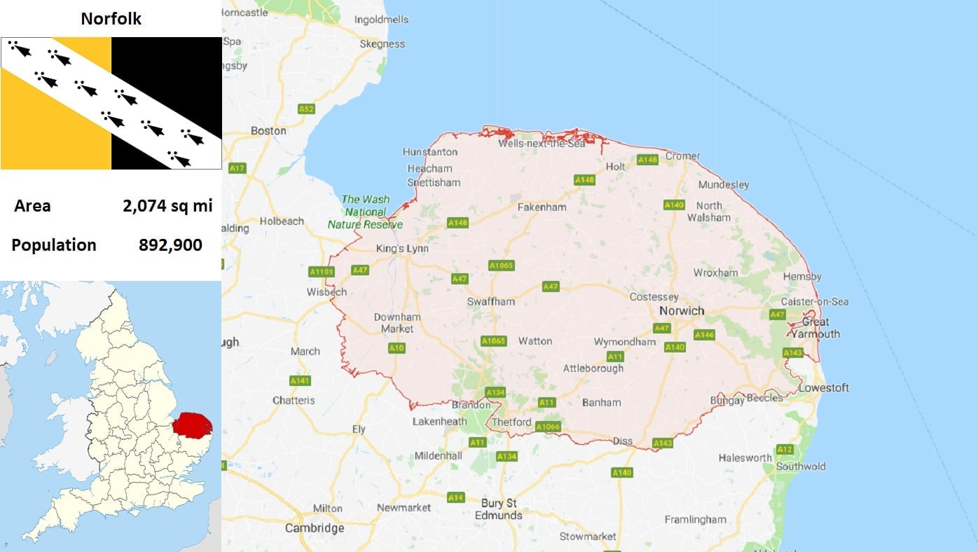 List of cities in Norfolk