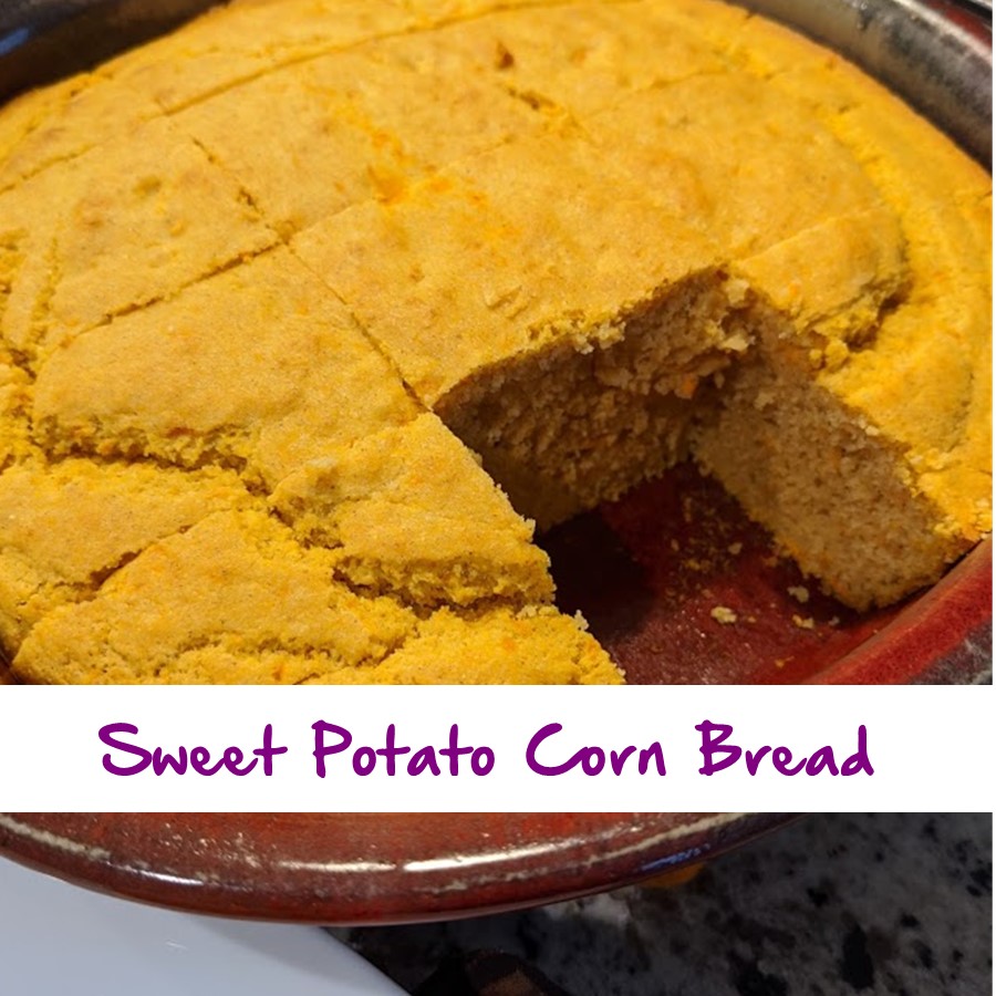 Sweet Potato Corn Bread I will make crafts and cook better