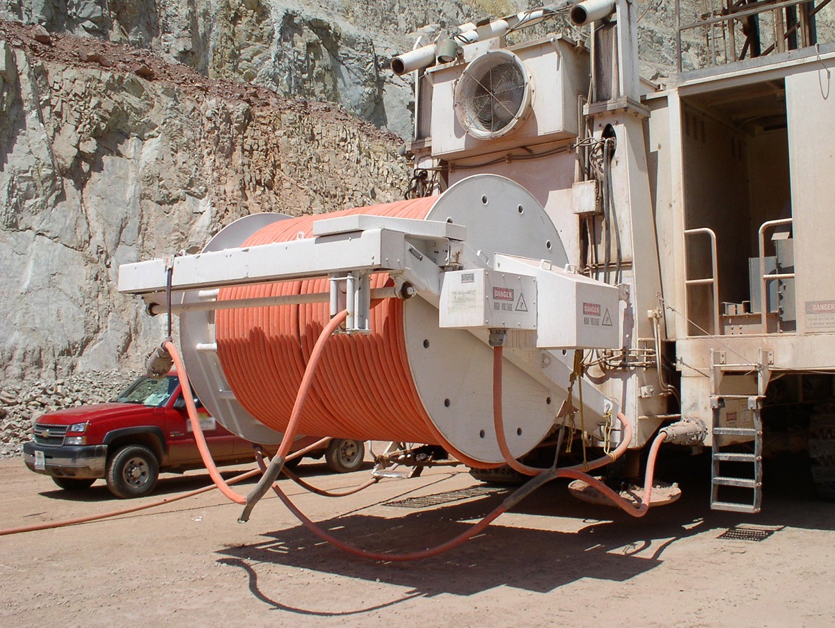 Electric Mining Cable Reel Electric Cable Tugger IWM