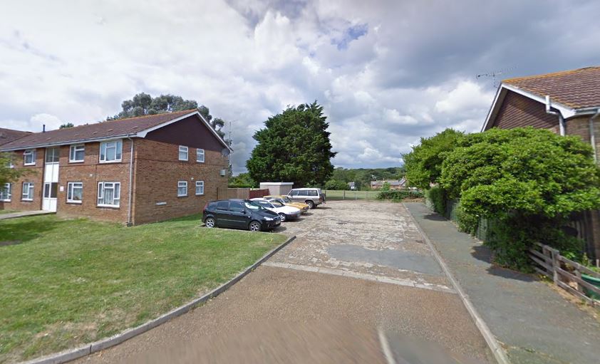 Community garden in Freshwater to bin store Isle of Wight