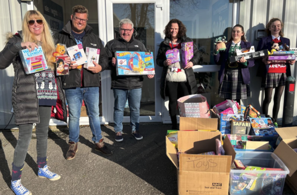 Christ the King College deliver their donations Isle of Wight Observer News