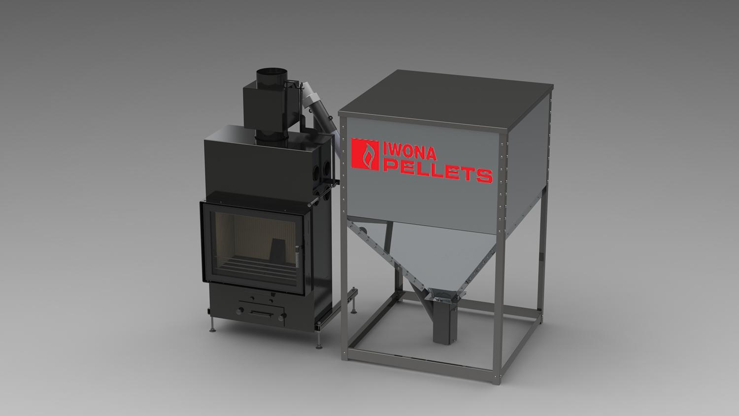 Pellets container 400kg Pellets containers Iwona Pellets