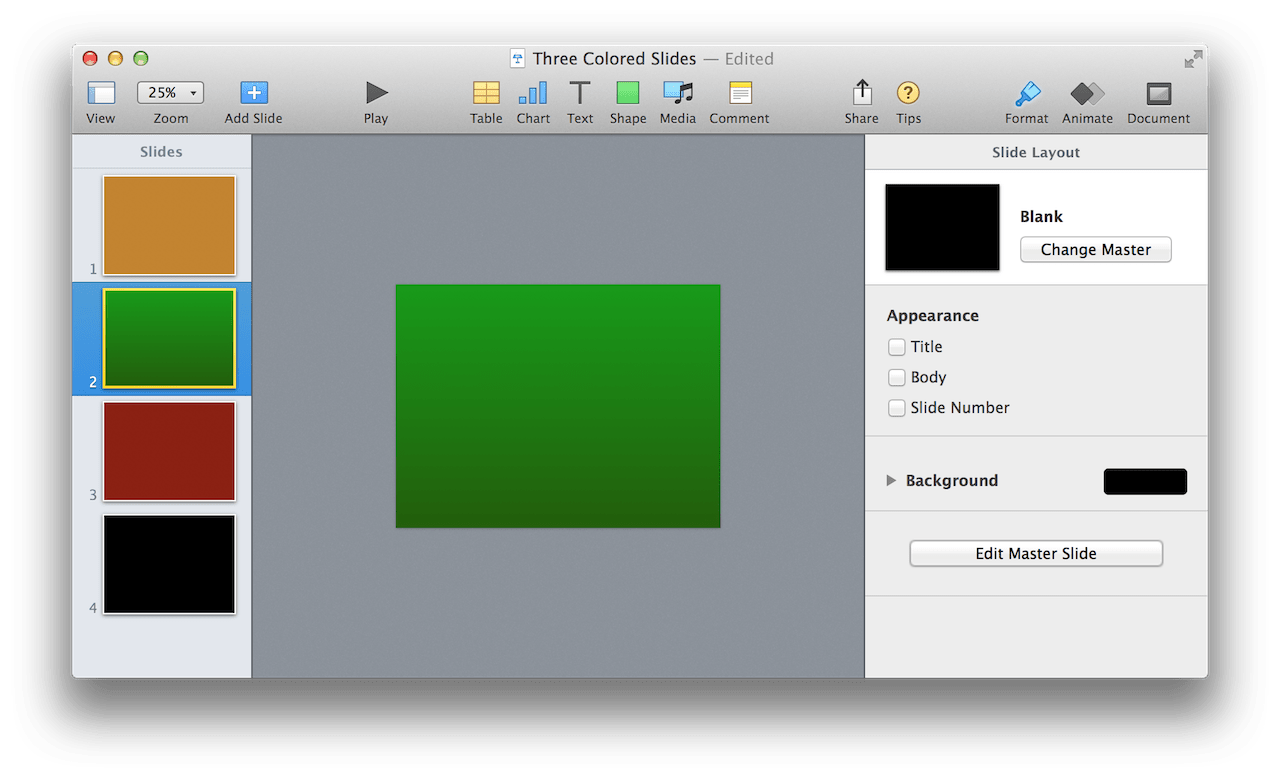AppleScript and Keynote Making Slides