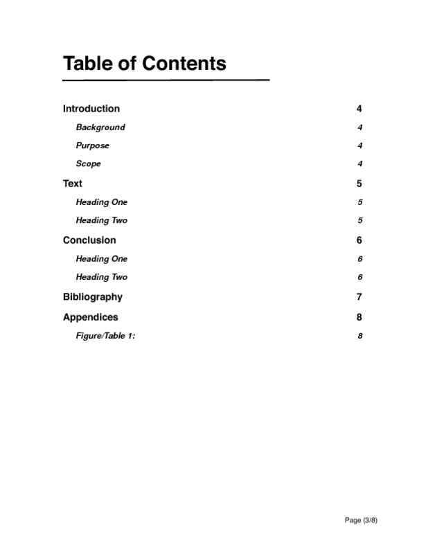 Formal Research Report •