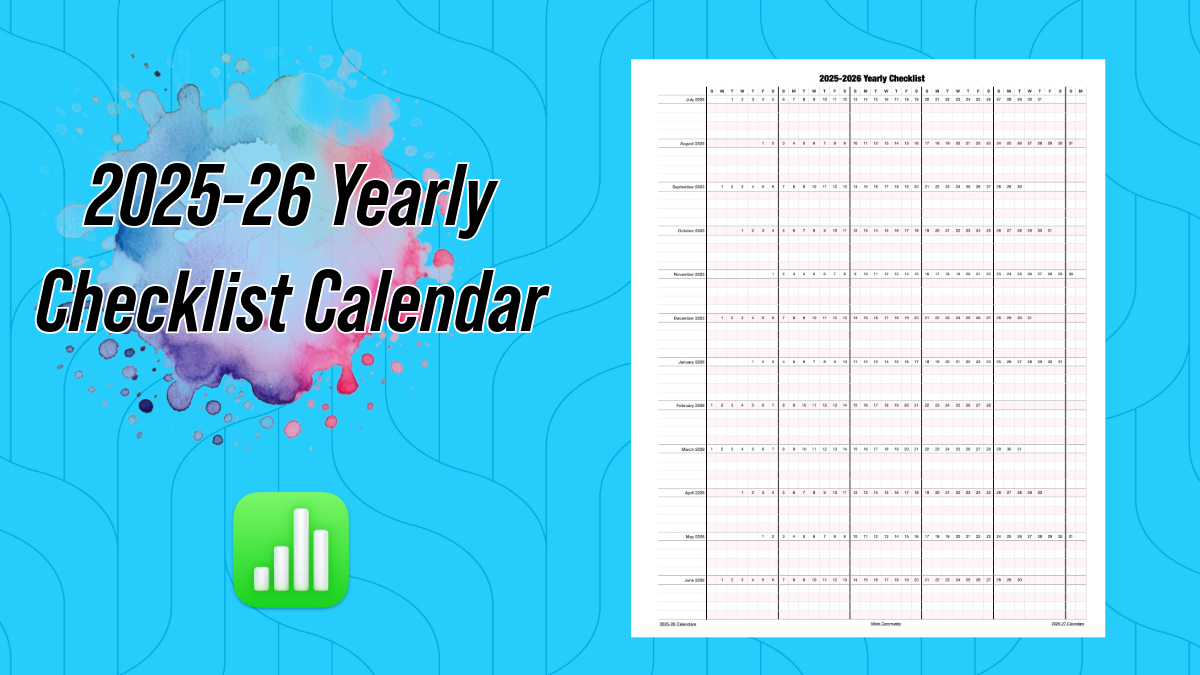 20252026 Vertical School Yearly Checklist Calendar Template •