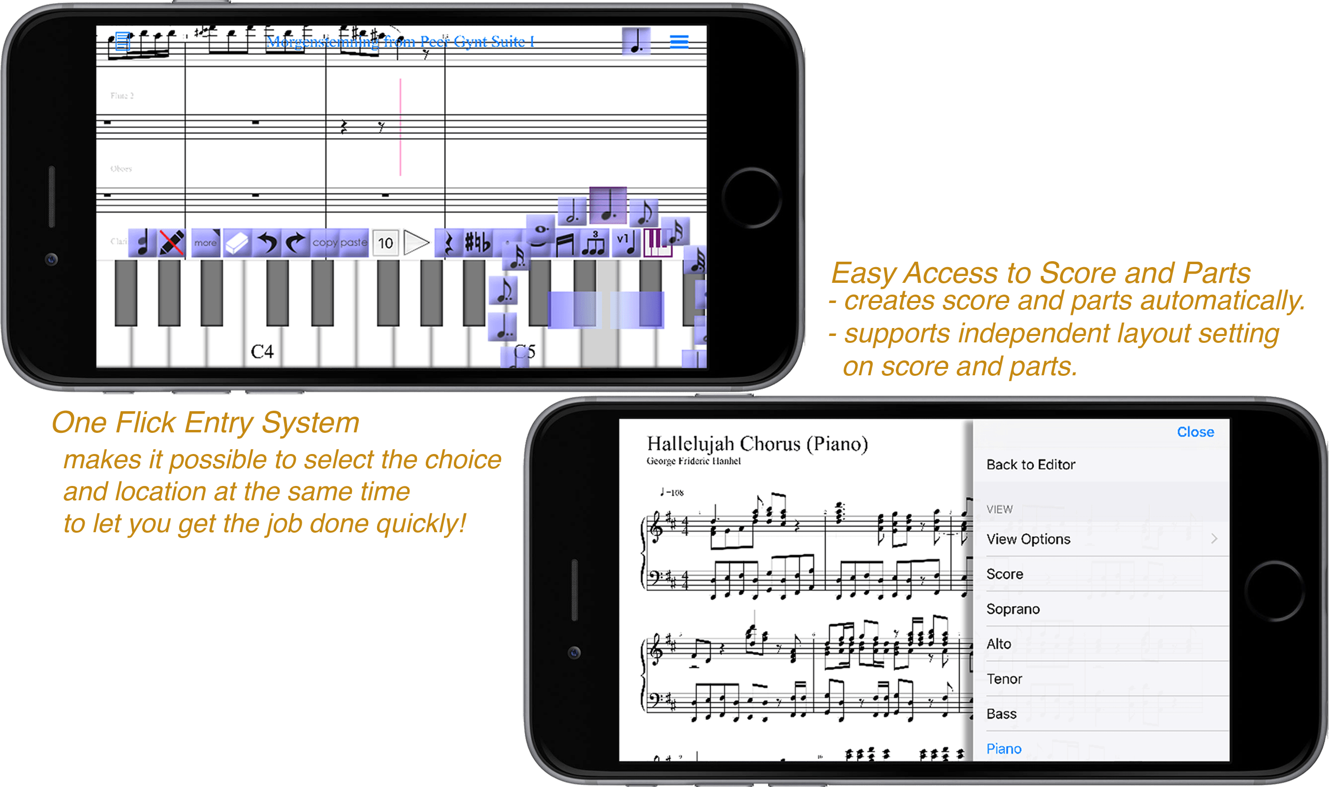 iWriteMusic app home