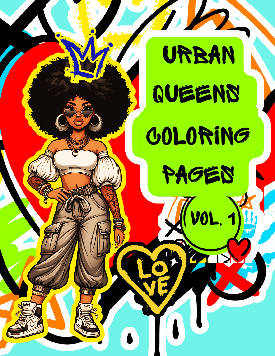 Urban Queens Coloring Pages 16 Unique Designs to Color