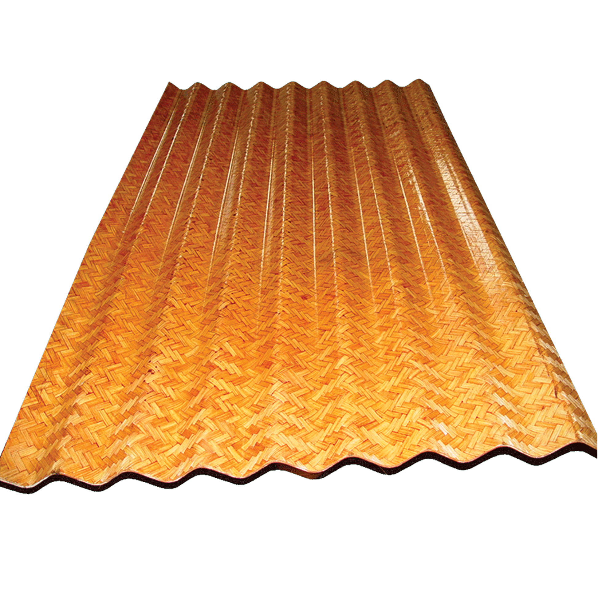 Bamboo Mat Corrugated Sheet