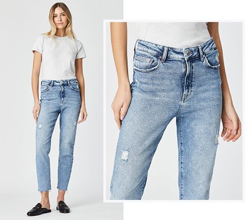 How to Wear Mom Jeans on Different Body Types