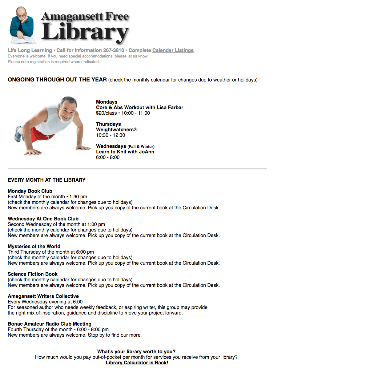 Design Critique Amagansett Free Library (Desktop & Mobile) IXDPratt