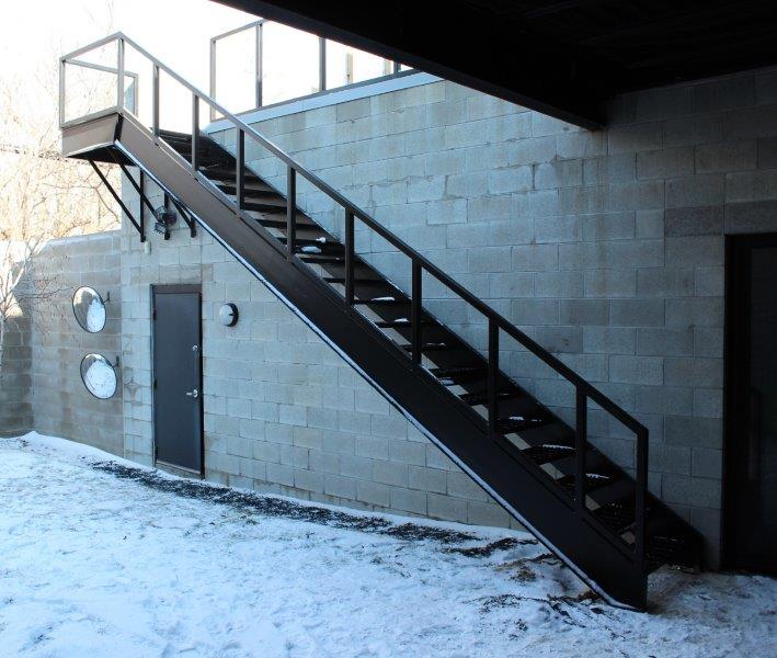 Steel Mezzanine Stairs Casco and Sons