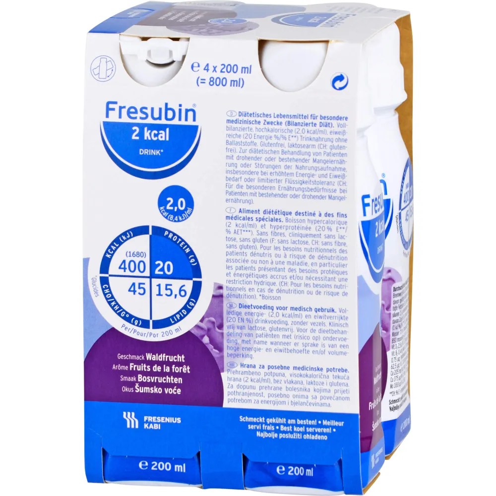 FRESUBIN 2 kcal DRINK Waldfrucht Trinkflasche 4X200 ml