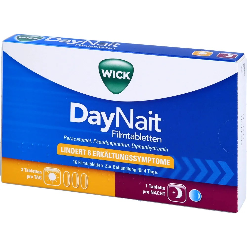 WICK DayNait Filmtabletten 16 St Erkältung & Abwehr Arzneimittel
