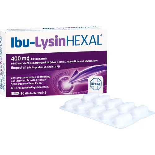 IBU LYSIN HEXAL 400 mg Filmtabletten 10 St Muskeln & Gelenke Alle