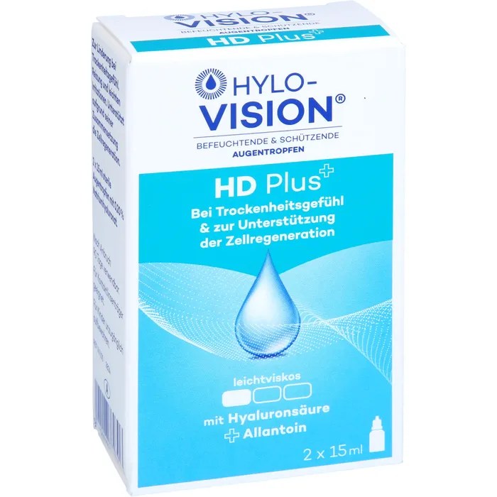 HYLOVISION HD Plus Augentropfen 2X15 ml Auge & Ohr disapo.de