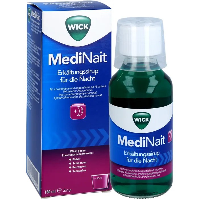 WICK MediNait Erkältungssaft, 180 ml günstig bei FliegendePillen.de