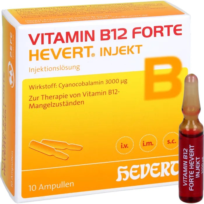 VITAMIN B12 HEVERT forte Injekt Ampullen 10X2 ml Apotheke Disapo.de