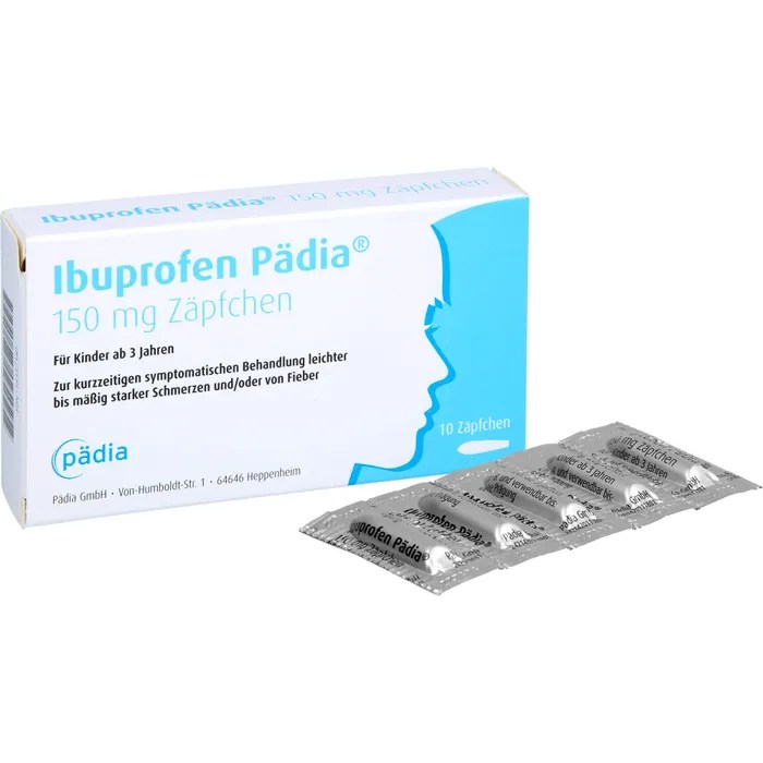 IBUPROFEN Pädia 150 mg Zäpfchen 10 St Grippe & Fieber Erkältung