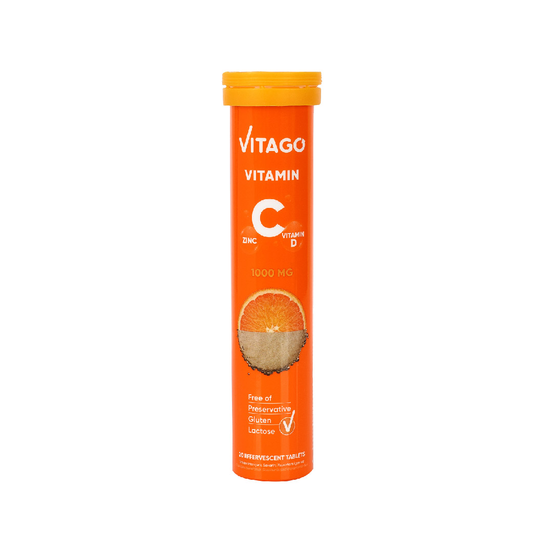 Vitago Vitamin C 1000 mg + Vitamin D + Çinko 20’li Efervesan Tablet