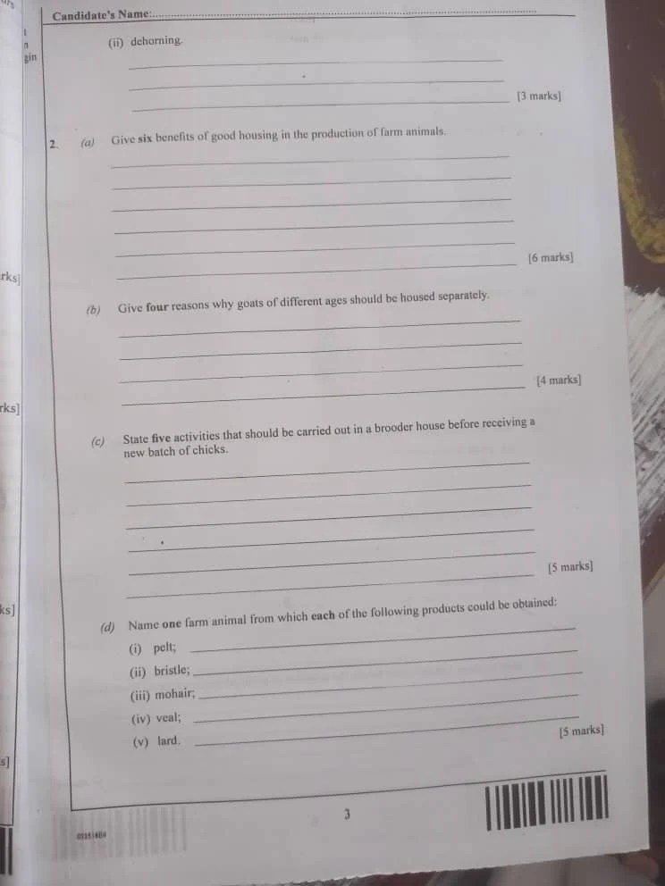 2024 WAEC Animal Husbandry (OBJ/ESSAY) Questions and Answers Iyierioba