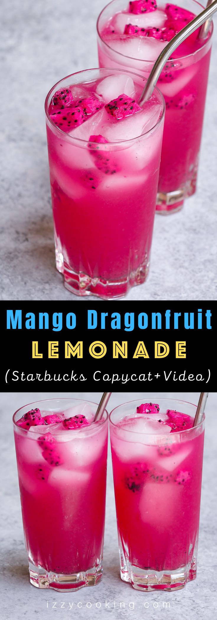 Mango Dragonfruit Lemonade (Starbucks Copycat Recipe)
