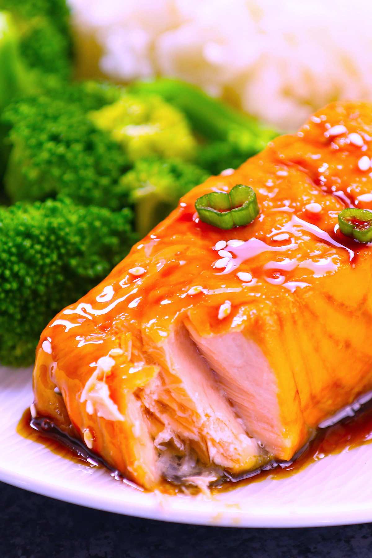 Sous Vide Frozen Salmon (with Honey Garlic Sauce)