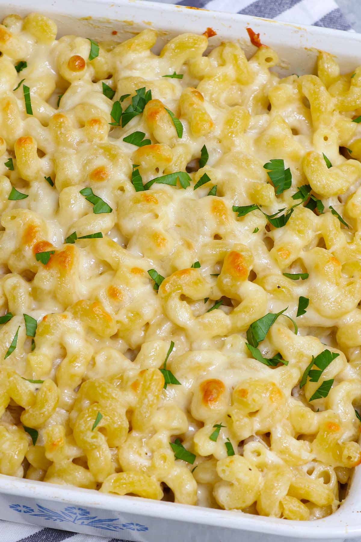 Creamy Baked Cavatappi Pasta (Italian Corkscrew Pasta)