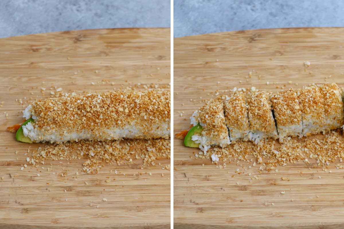Crunchy Roll Sushi (Tempura California Roll Recipe)