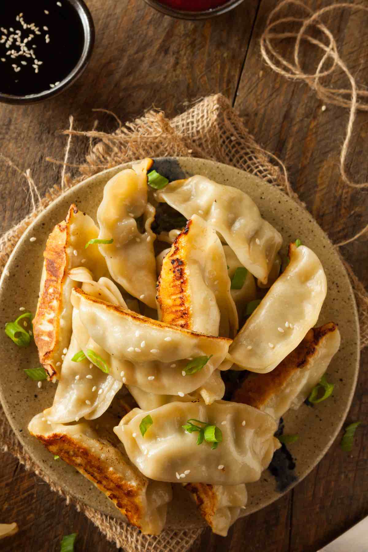Peking Ravioli (Pan Fried Peking Dumplings) IzzyCooking