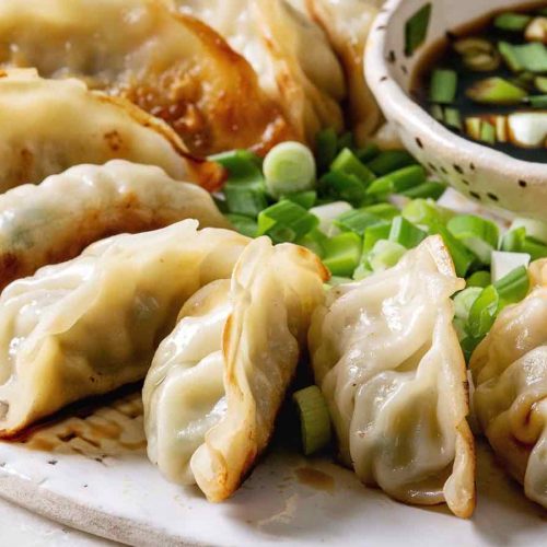 Peking Ravioli (Pan Fried Peking Dumplings) IzzyCooking