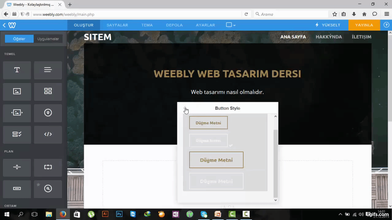 Weebly Web Editörü animated gif