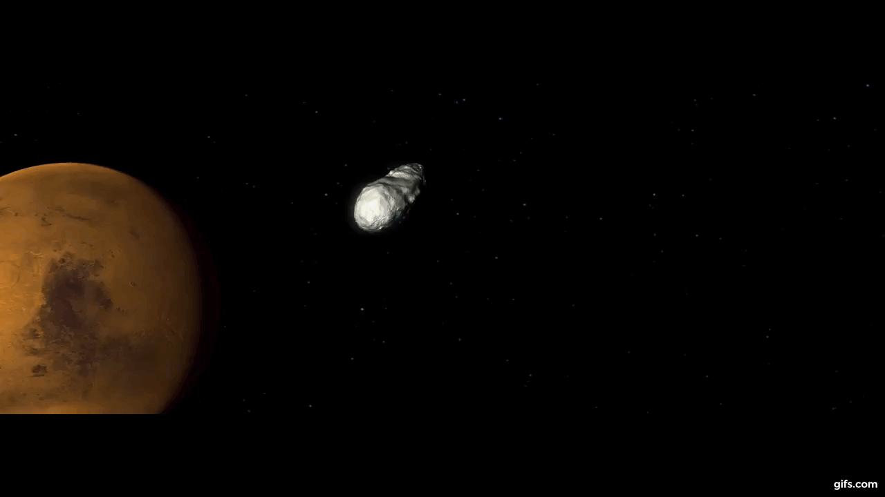 NASA Asteroid Bennu's Journey animated gif