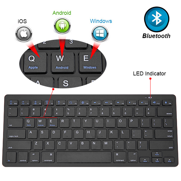 Wireless Bluetooth Keyboard For APPLE IOS Macbook iMAC