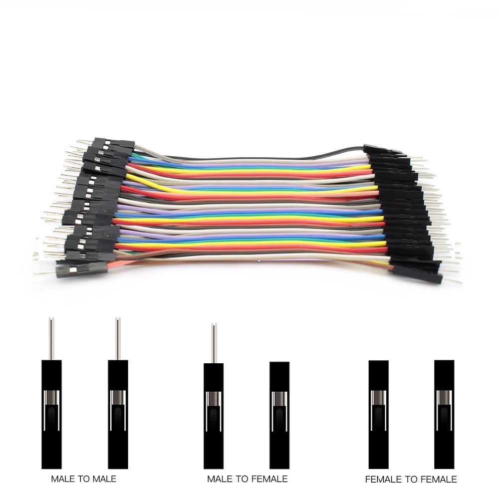 Cables Jumper Dupont 10cm x 40. JaBots