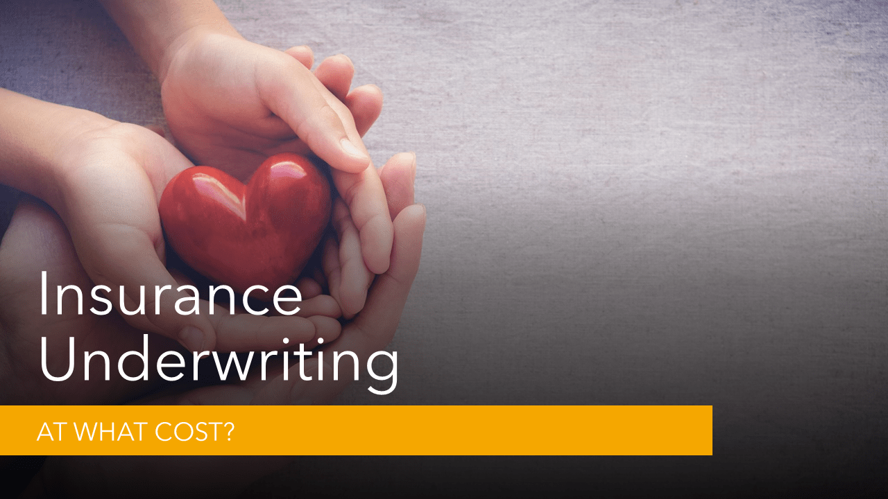 Insurance Underwriting At What Cost? Jaagrav