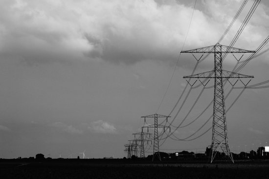 How is energy being transformed from wind to electric