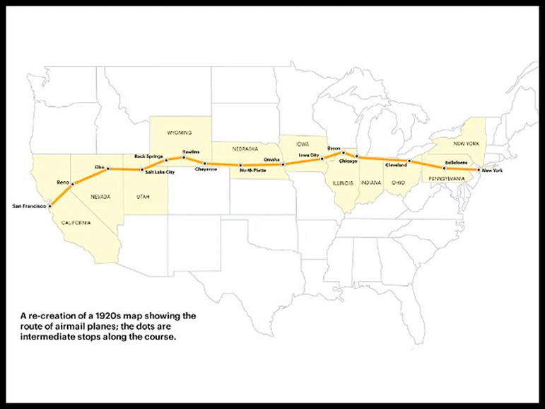 Giant concrete arrows across the United States