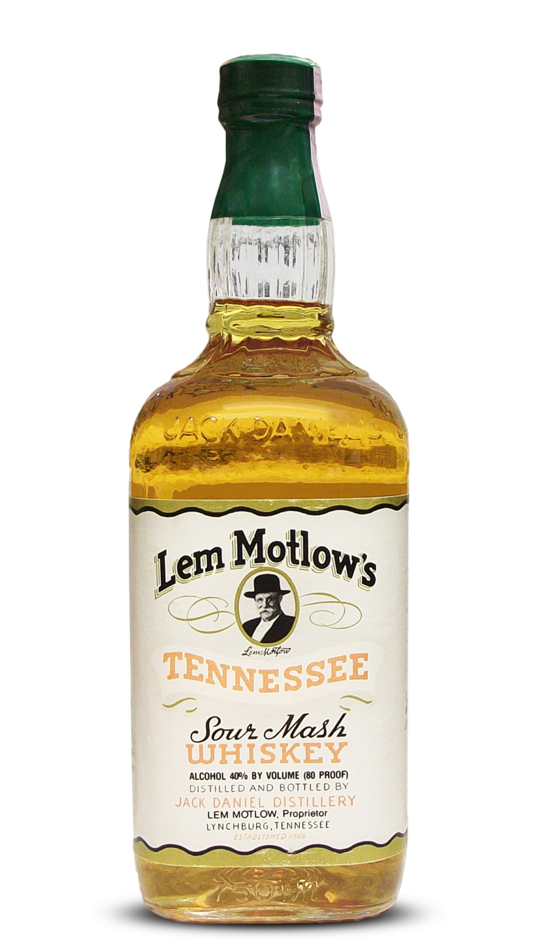 Lem Motlow’s Tennessee Sour Mash Whiskey Jack Daniels Bottles