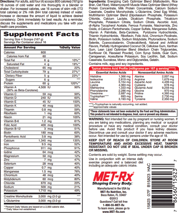 MetRx Size Up Weight Gainer Review